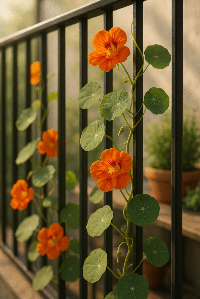 Climbing Nasturtiums (Edible Leaves)
