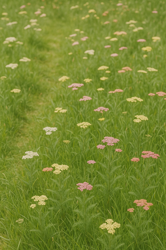 Yarrow in Natural Lawns