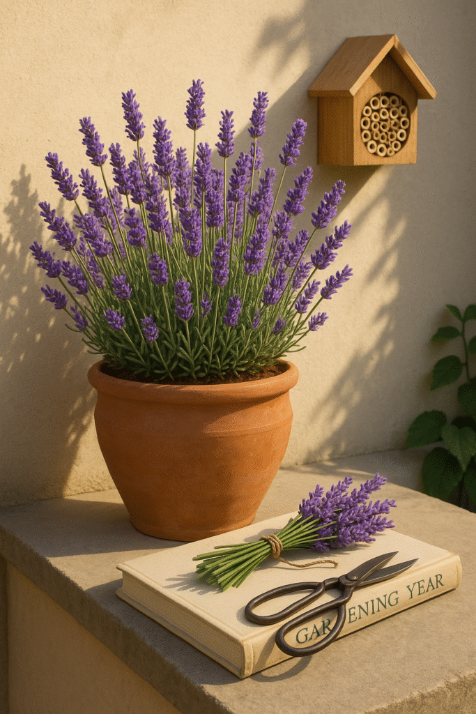 Lavender in a Pollinator Pot