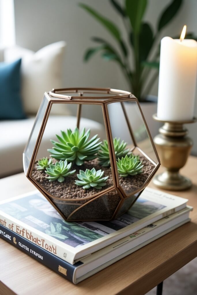 Succulent Terrarium for Compact Beauty