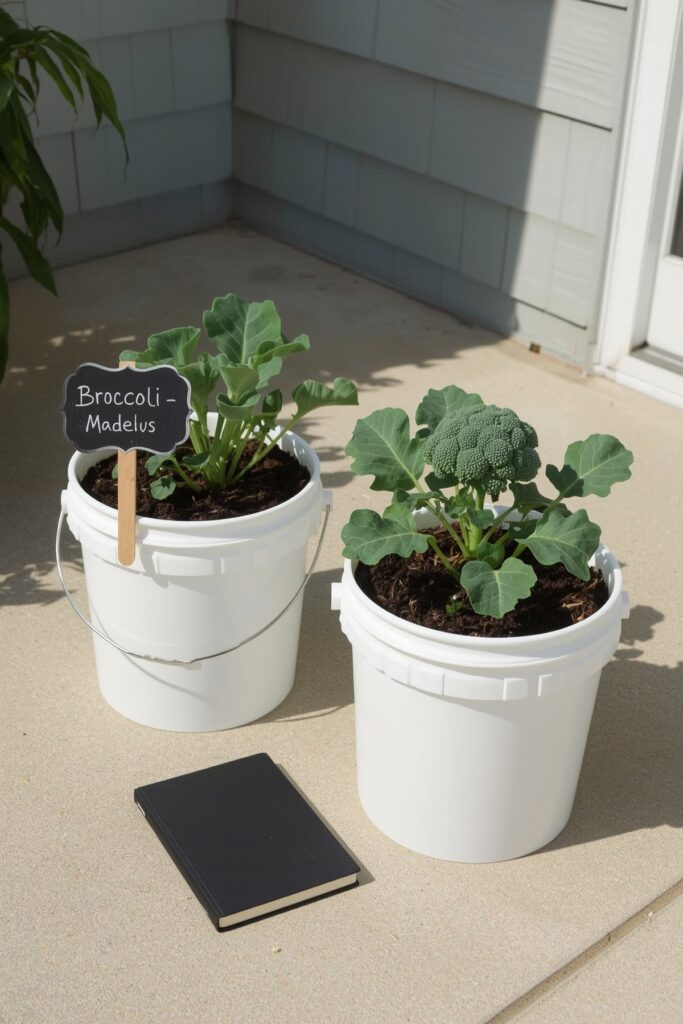 Compact Broccoli in Buckets
