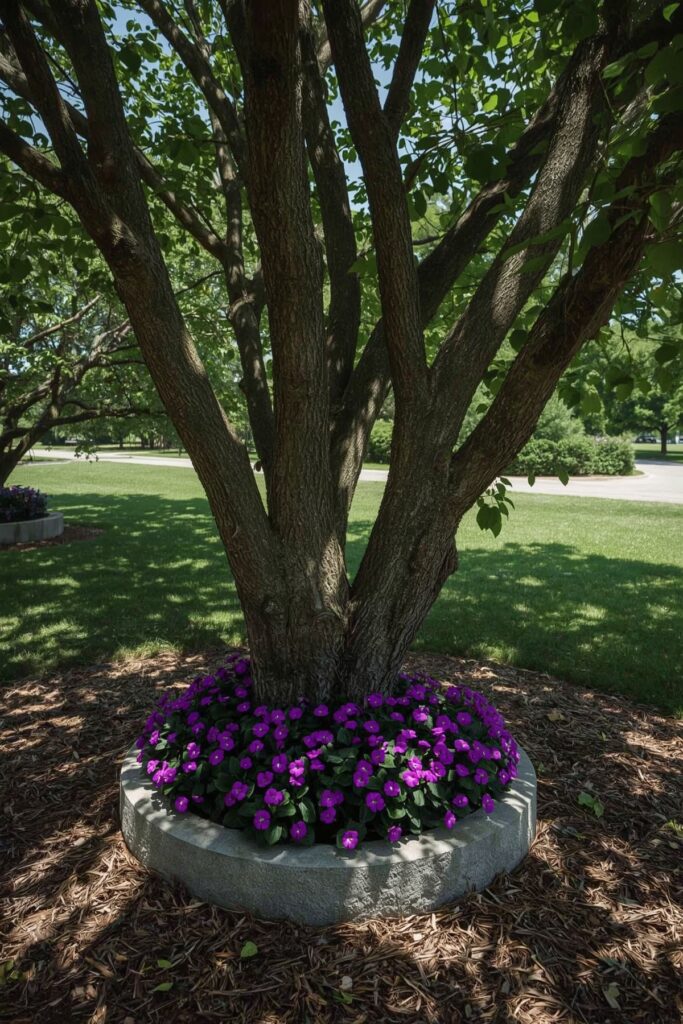 Torenia in Under-Tree Planters