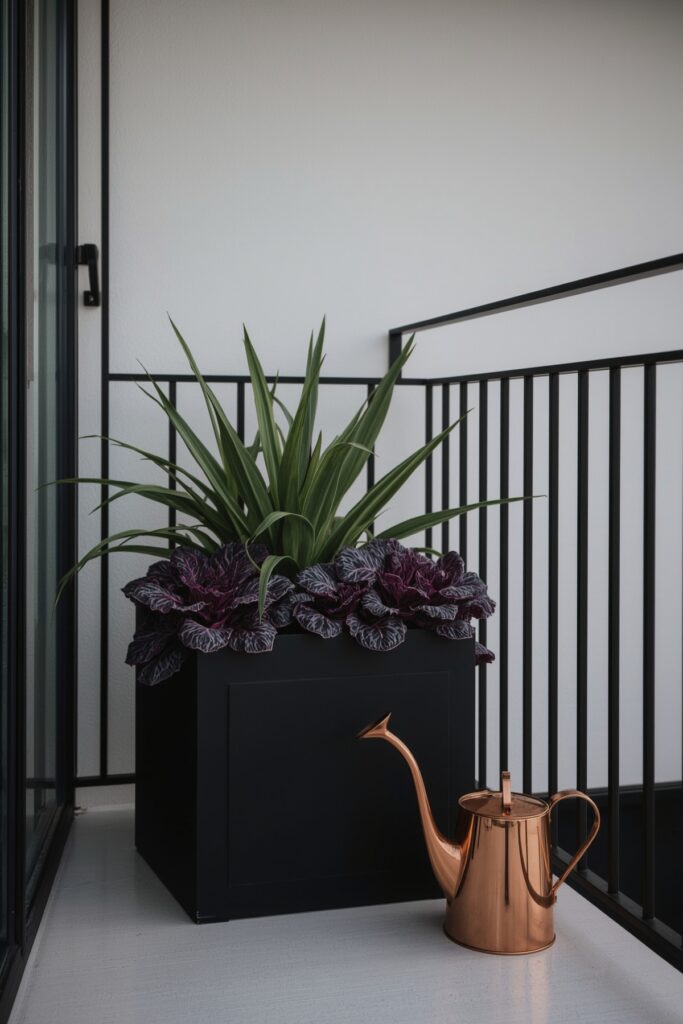 Purple Kale for Texture and Color