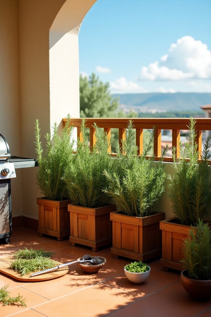 Balcony Rosemary Bushes