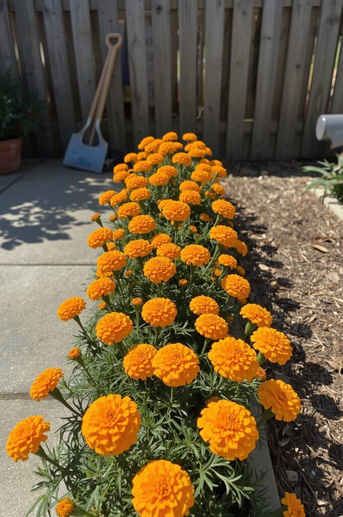 Marigolds to Brighten Patio Edges