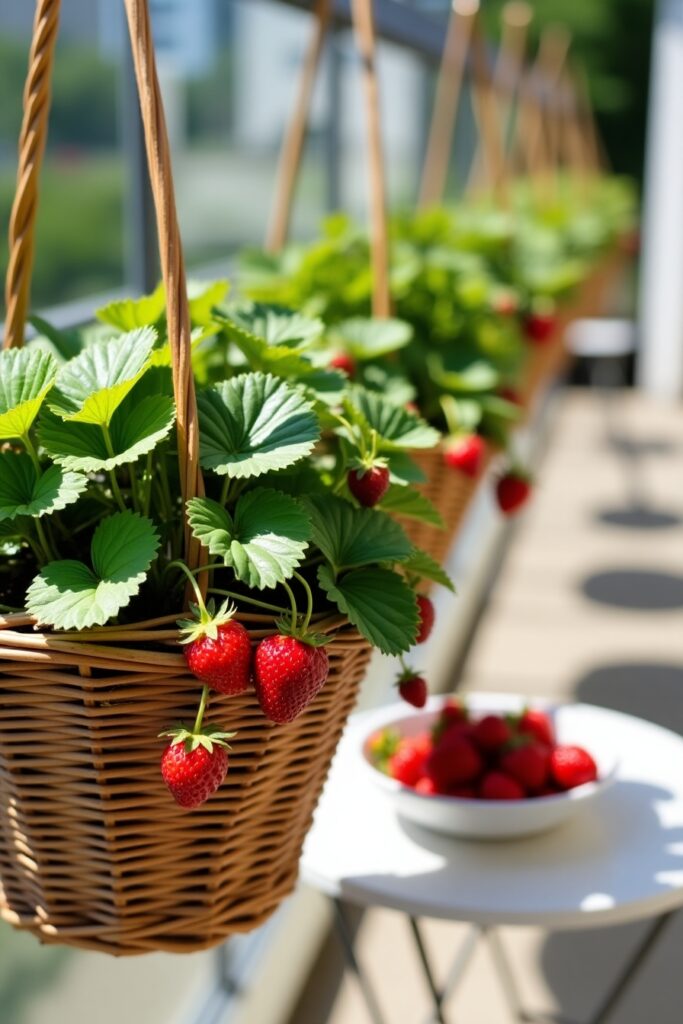 Hanging Basket Strawberries