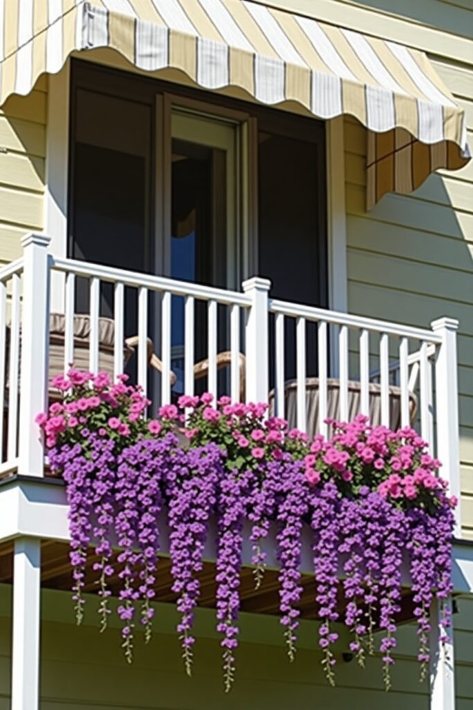 Cascading Petunias for Railings