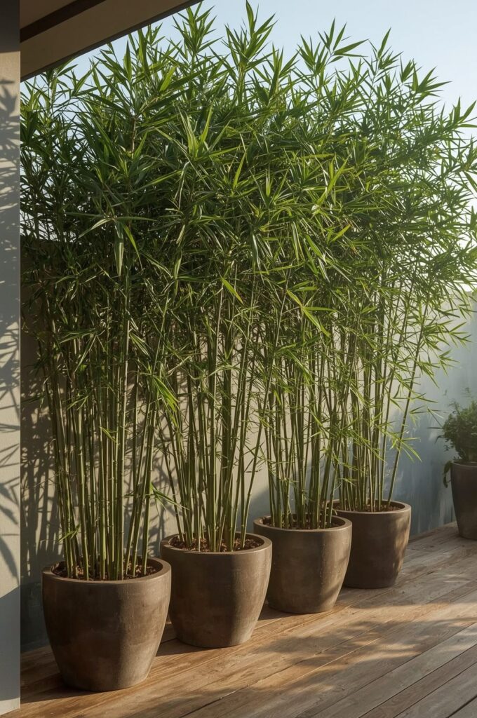 Potted Bamboo for Privacy Screens