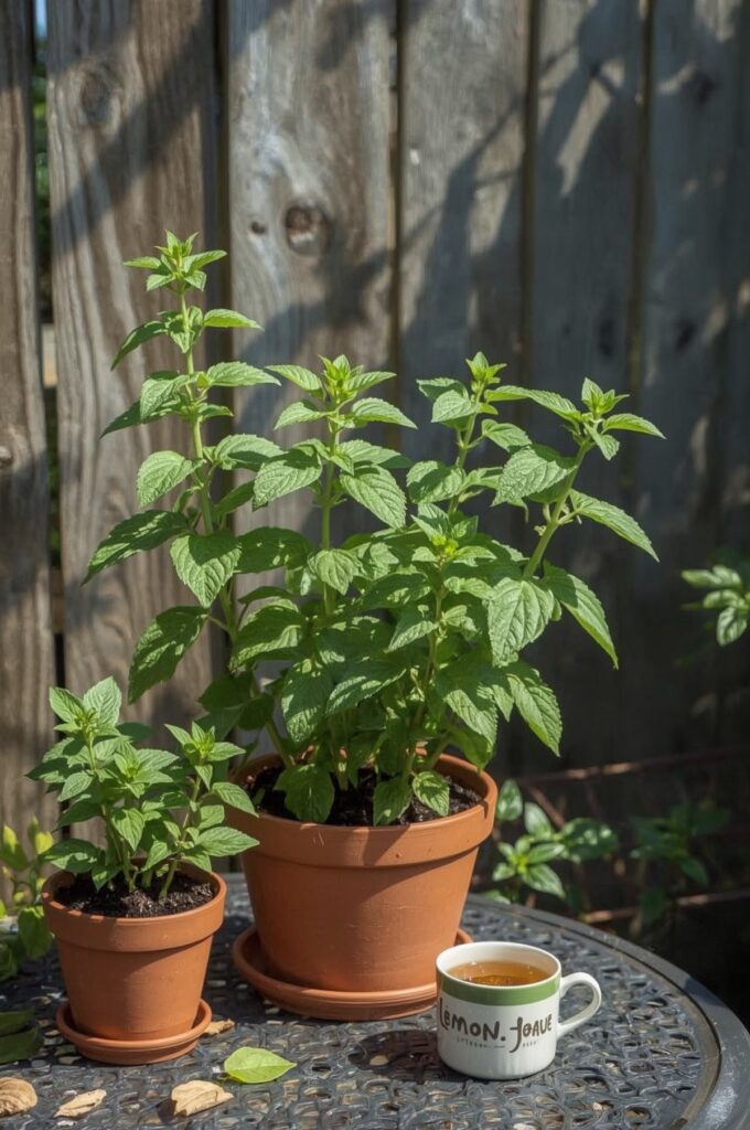 Potted Lemon Balm for Relaxing Aroma