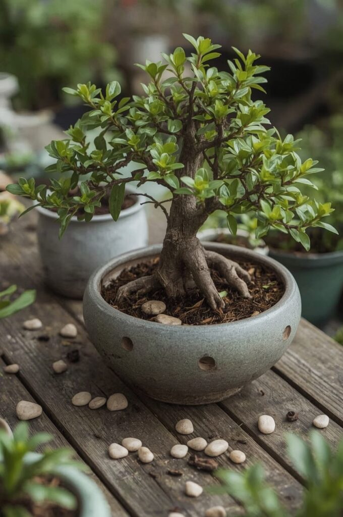 Repurpose Containers as Bonsai Pots