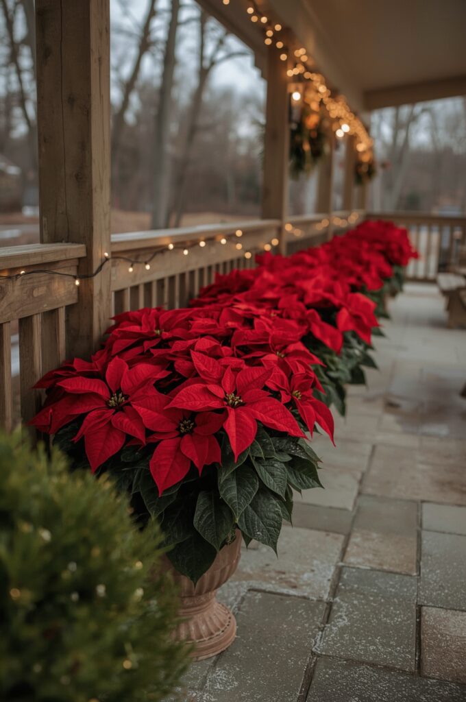 Seasonal Poinsettias for Festive Touch