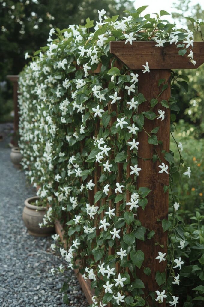 Climbing Jasmine on a Trellis