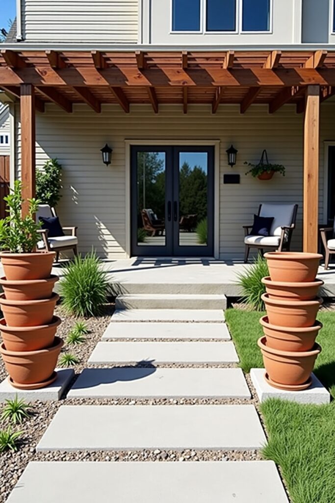 Concrete Paver Plant Stand