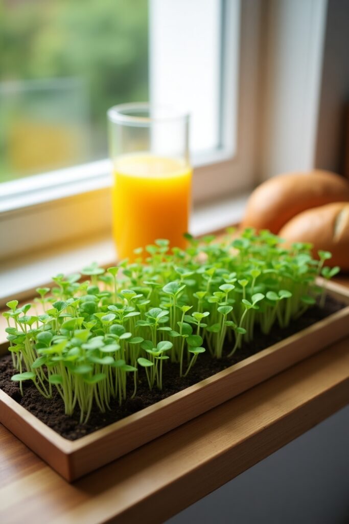 Kitchen Windowsill Microgreen Tray