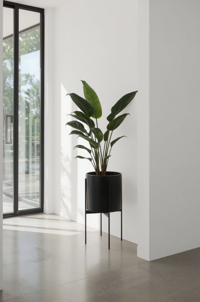 Sleek Rubber Plant Pot