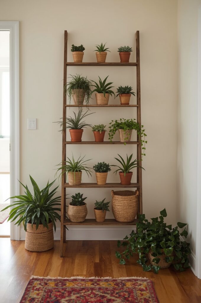 Plant Ladder Shelf