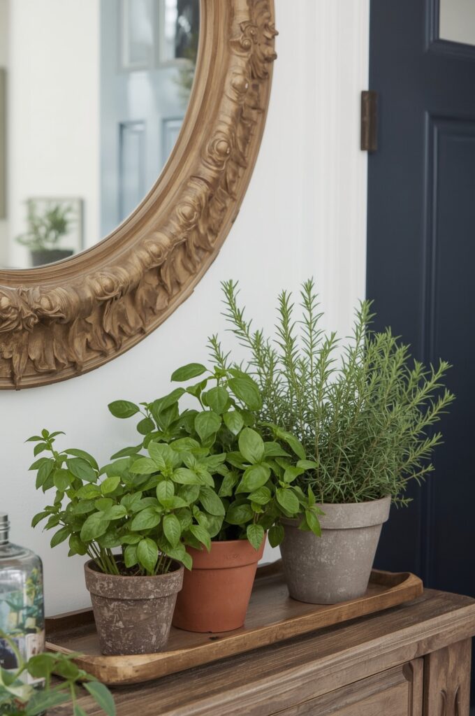 Entryway Herb Pots