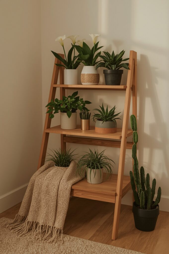 Wooden Tiered Shelf