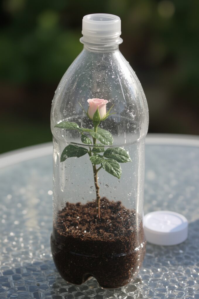 Rose Cuttings in Bottle