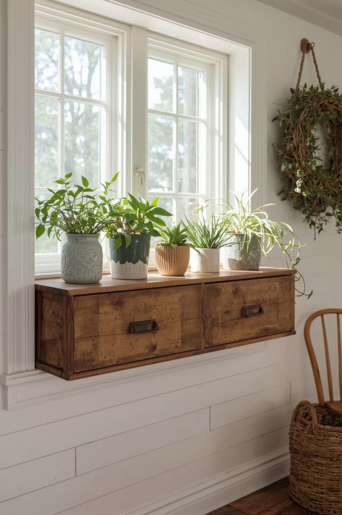 Upcycled Drawer Shelf