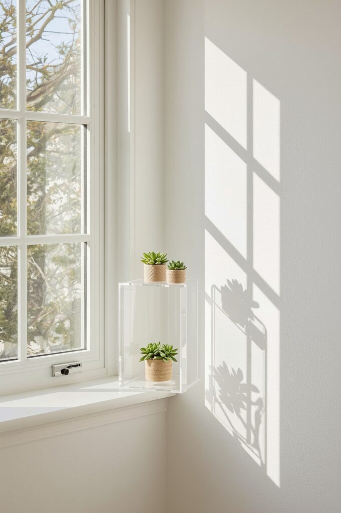 Acrylic Corner Stand