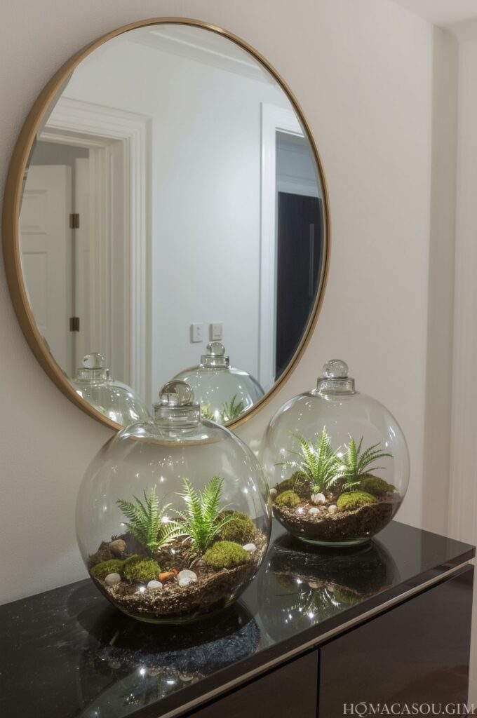 Mirror Terrarium Setup