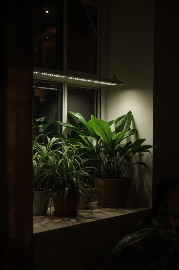 Shelf with Grow Lights