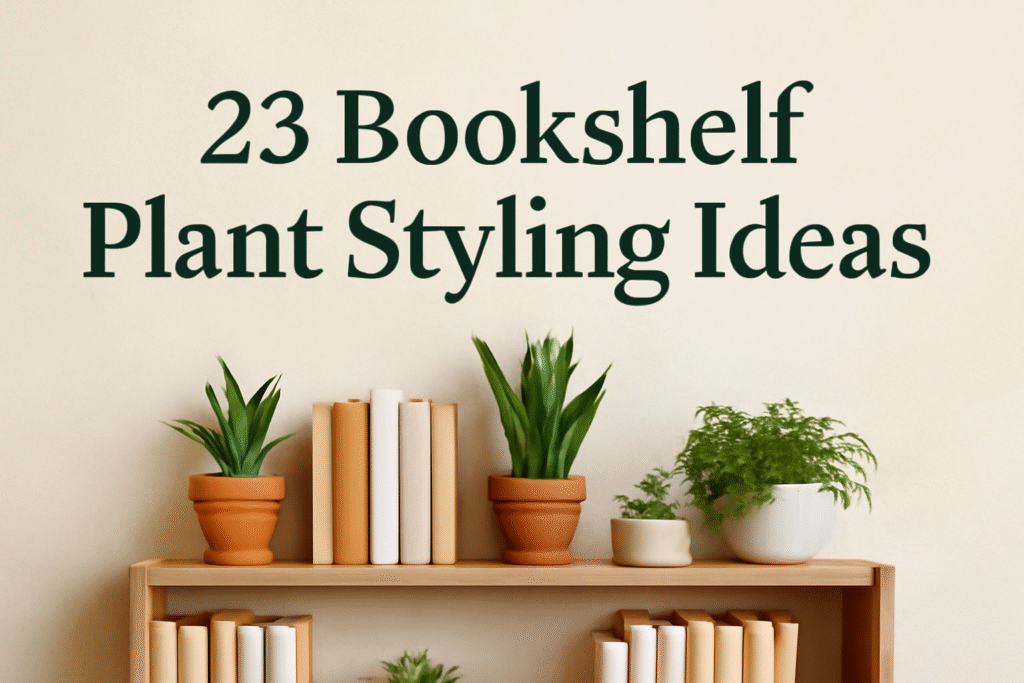 23 Bookshelf Plant Styling Ideas