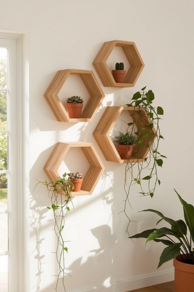 Hexagon Modular Shelves