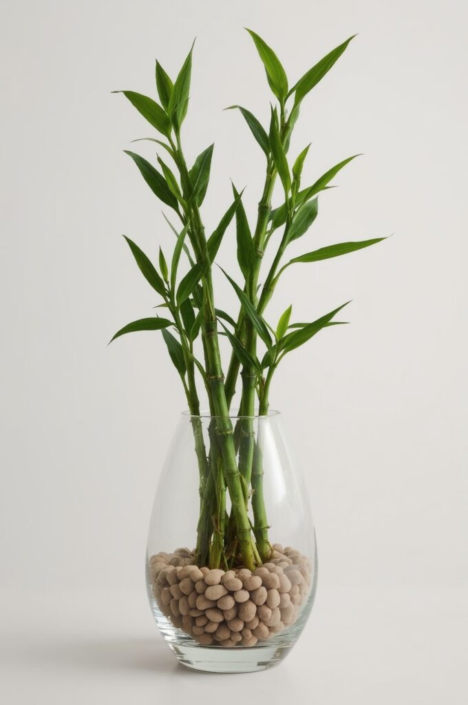 Lucky Bamboo in Pebbles