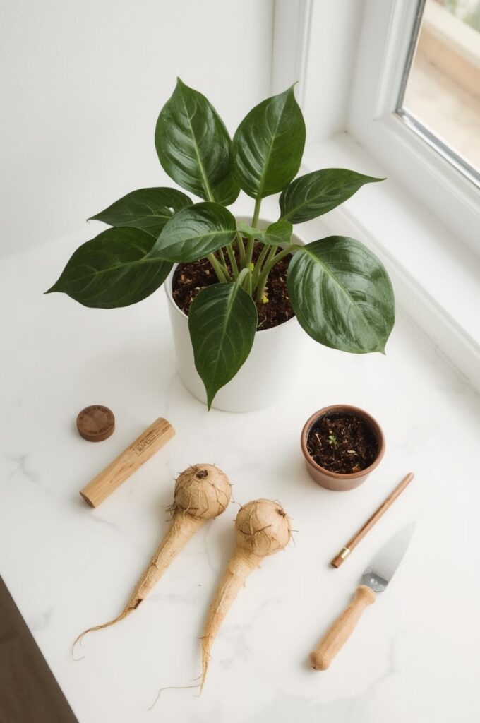 ZZ Plant Rhizome Split