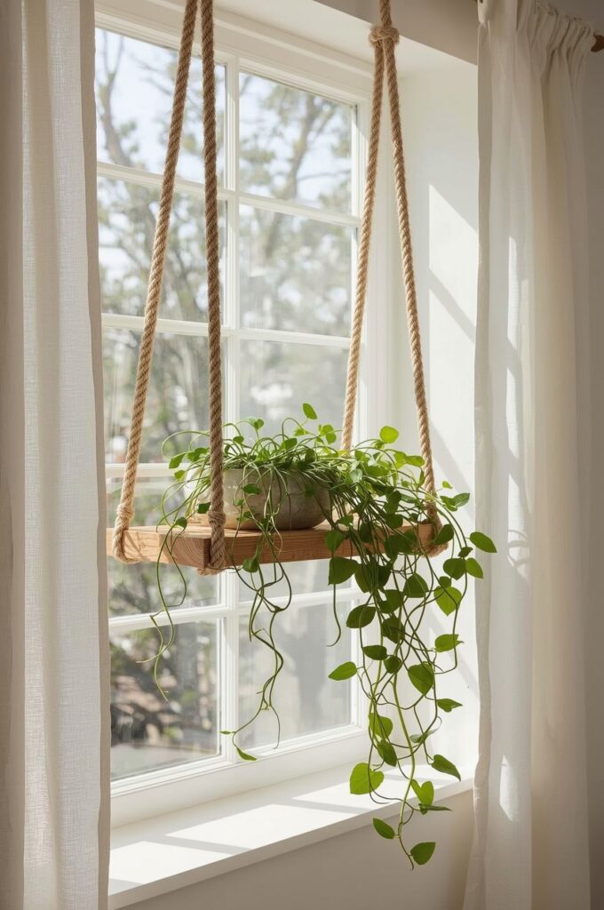 Hanging Rope Shelf