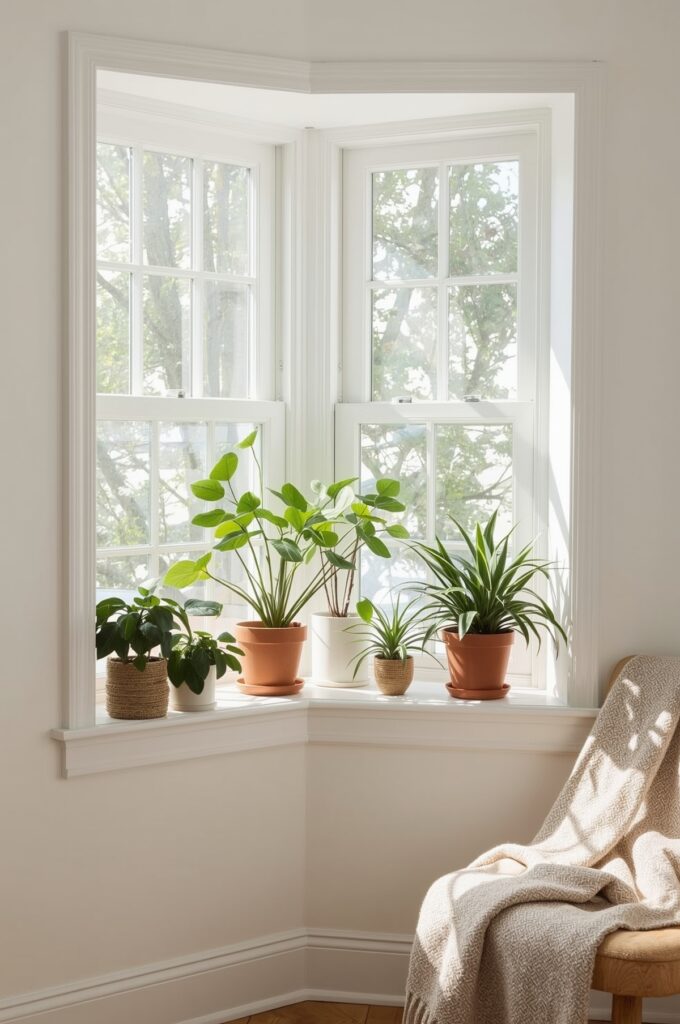 Corner Window Shelf