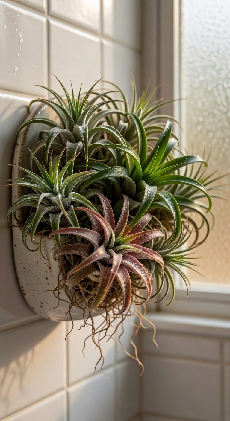 air plants for bathroom displays