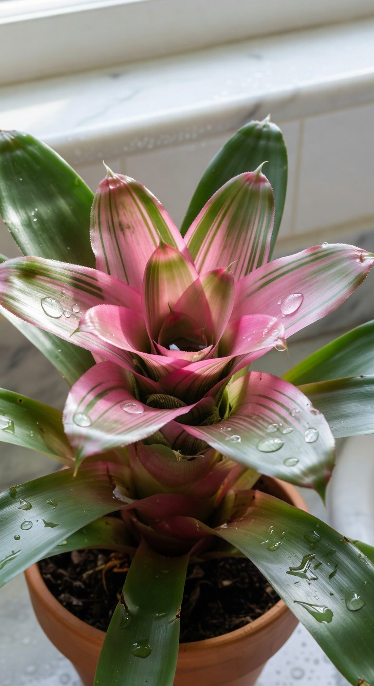 bromeliad low maintenance bathroom plant