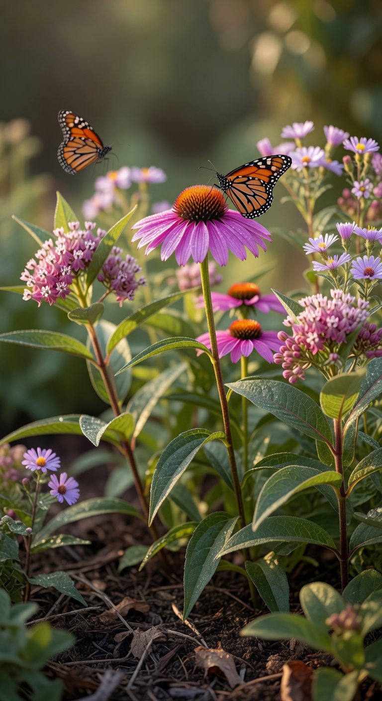 butterfly friendly perennial garden