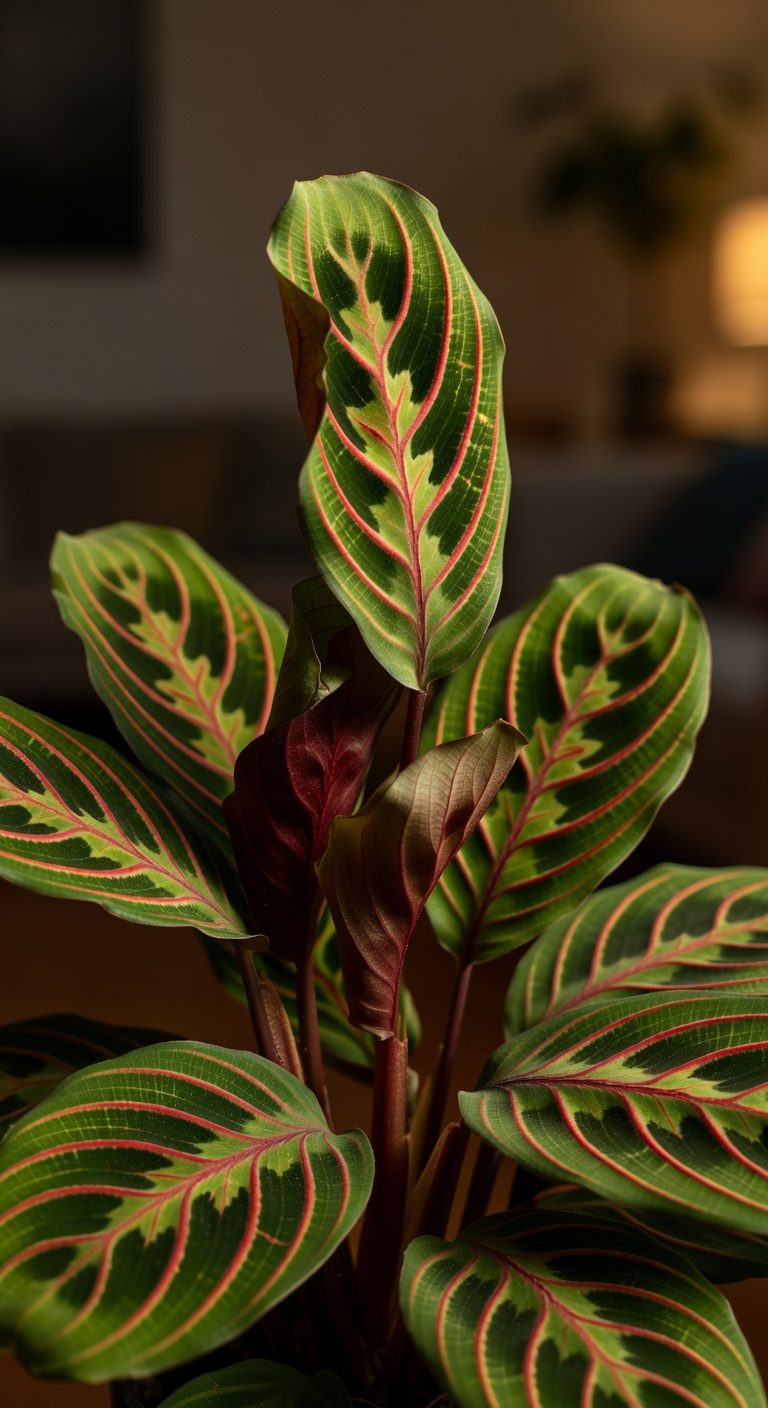 colorful rhythmic indoor foliage