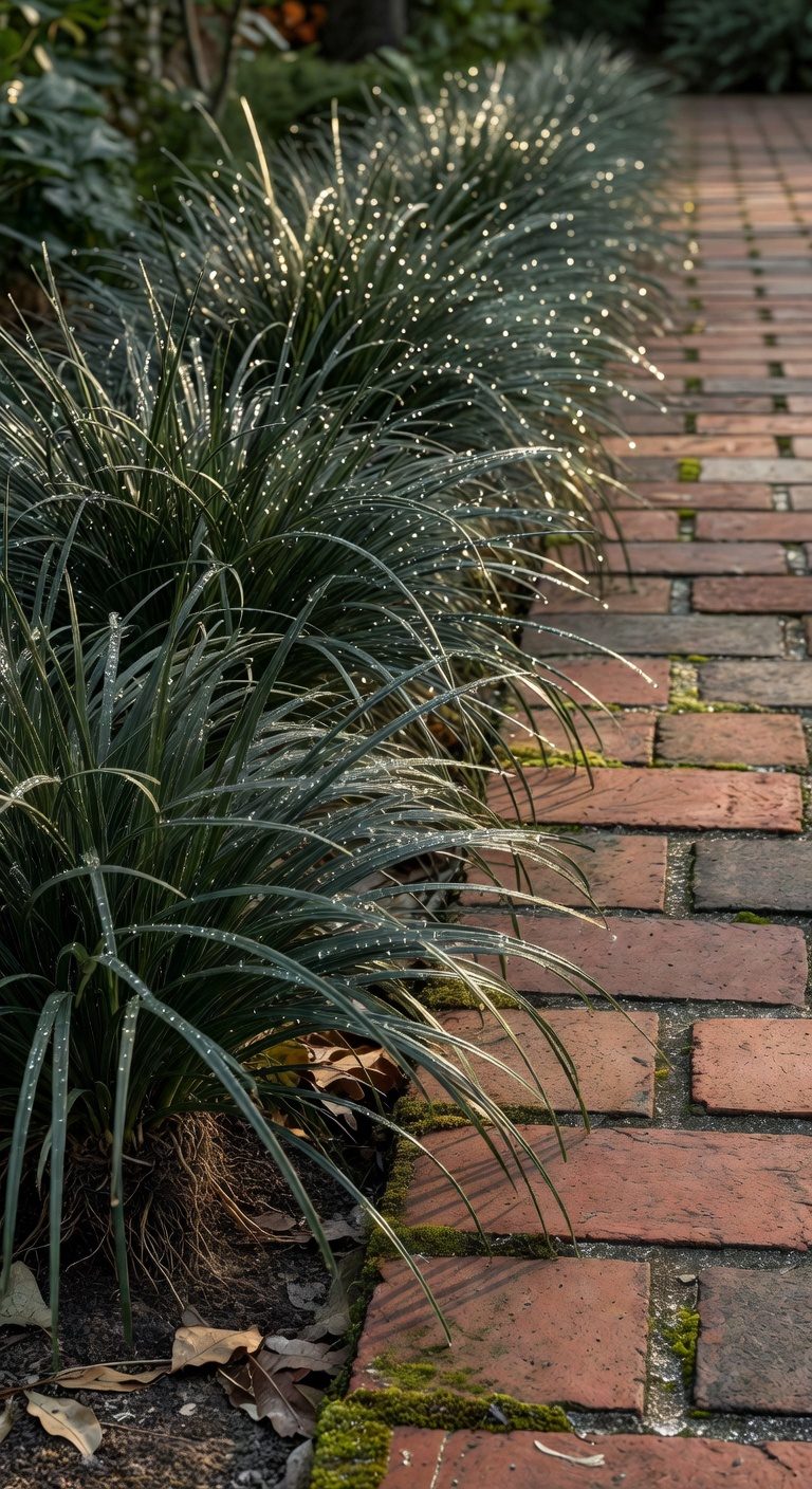 low maintenance walkway borders