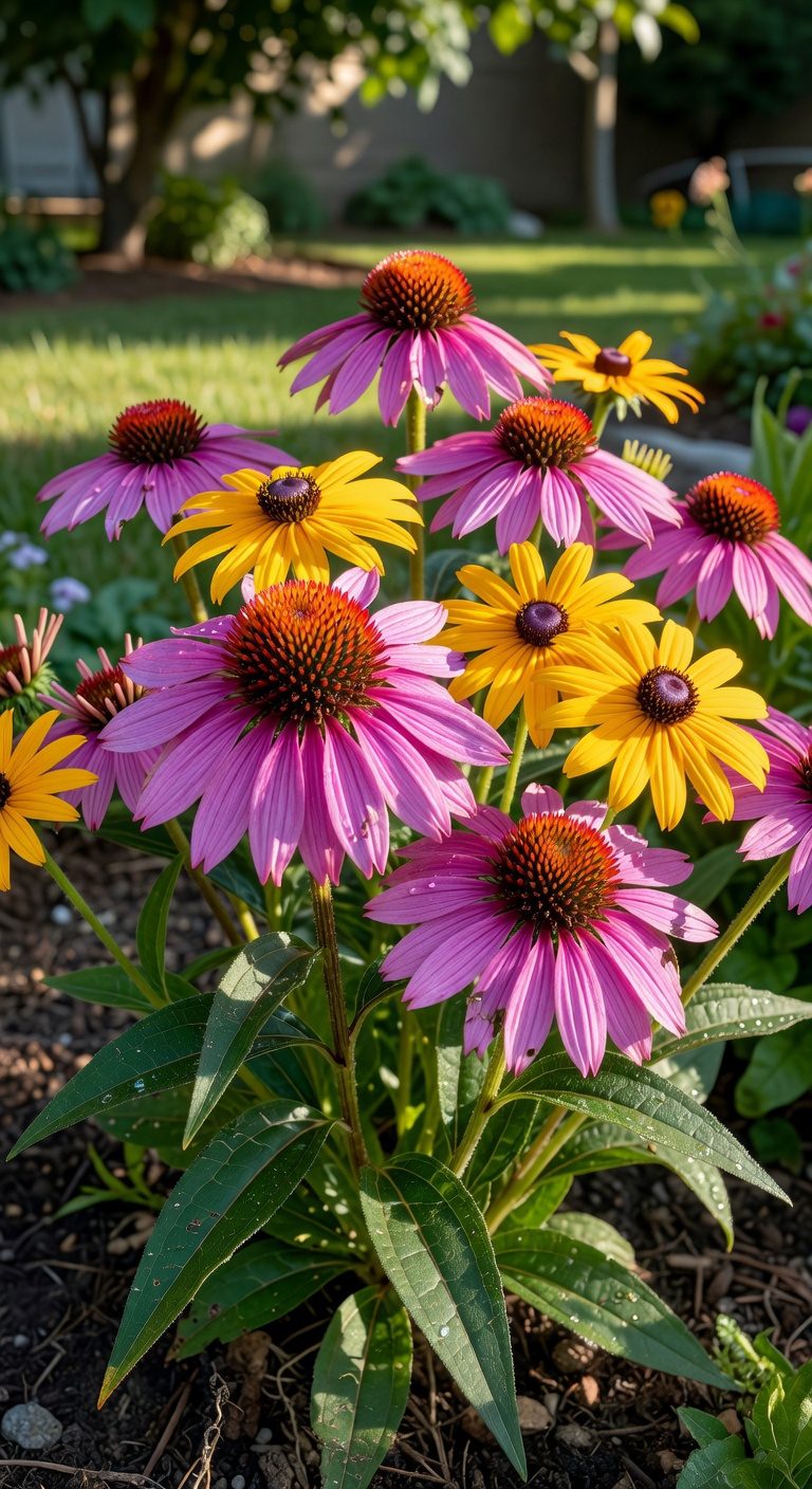 sun loving perennial garden blooms