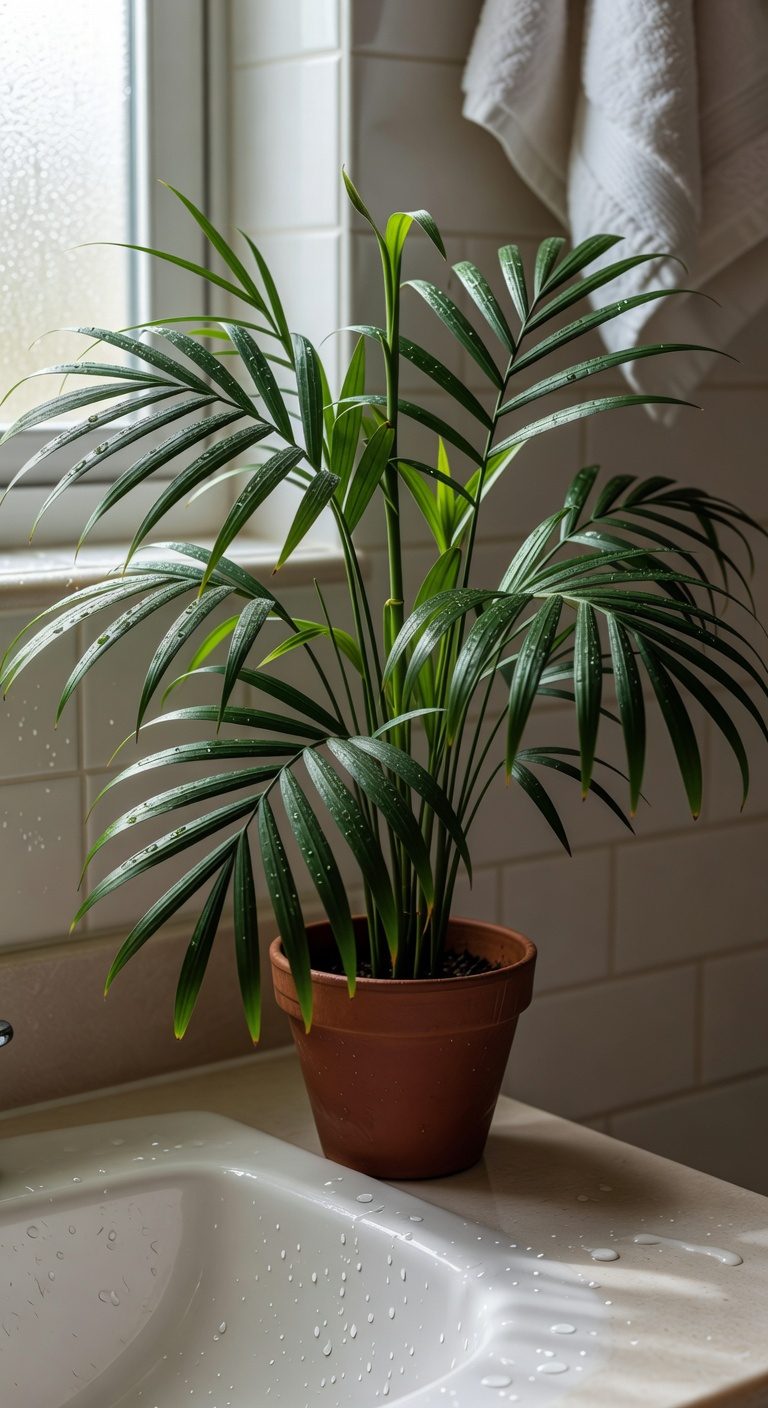 thrives in damp bathrooms