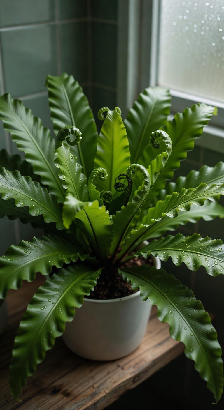 tropical low light bathroom plant