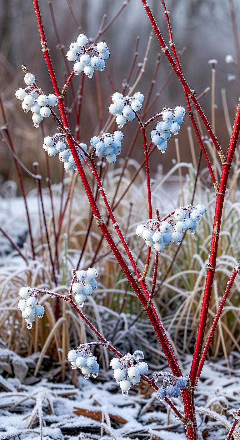 winter interest red twig dogwood