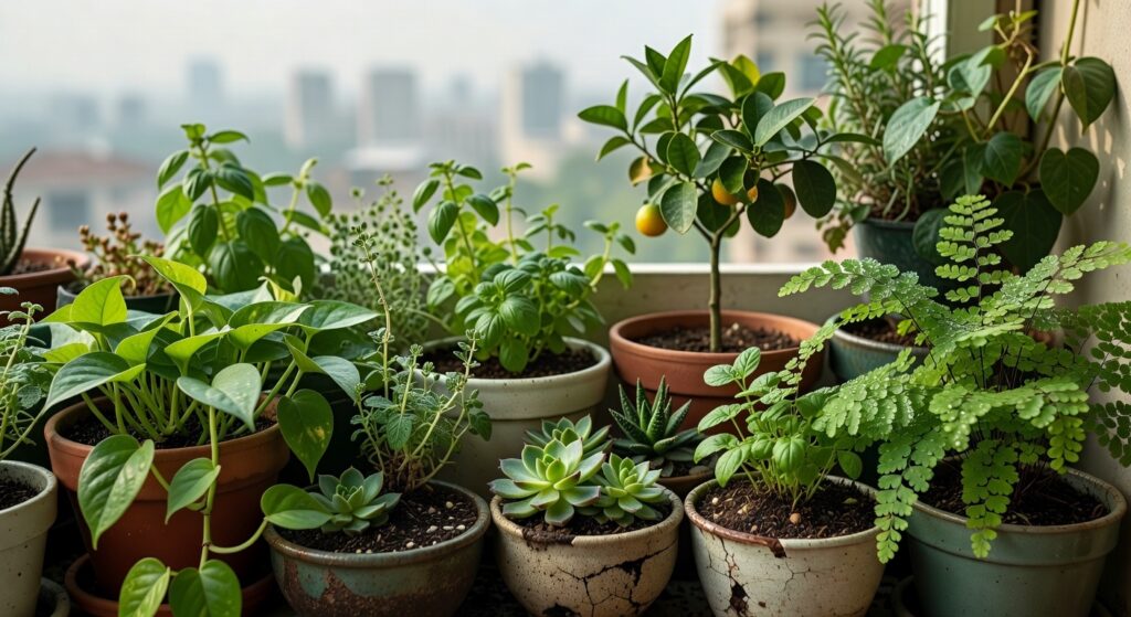 balcony plants for small spaces