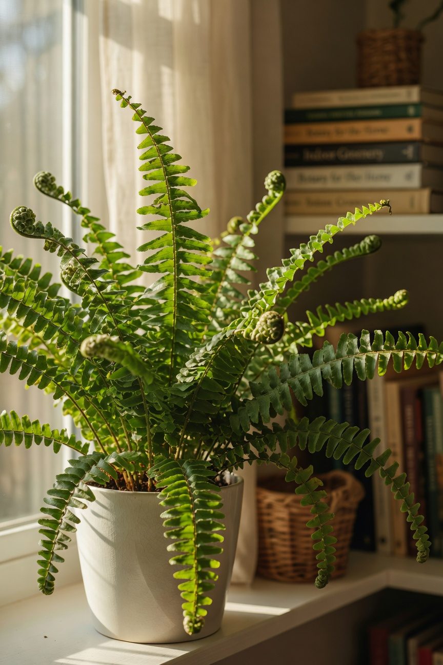 elegant air purifying plant