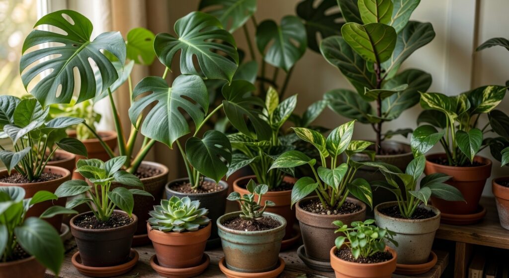 fresh home with plants