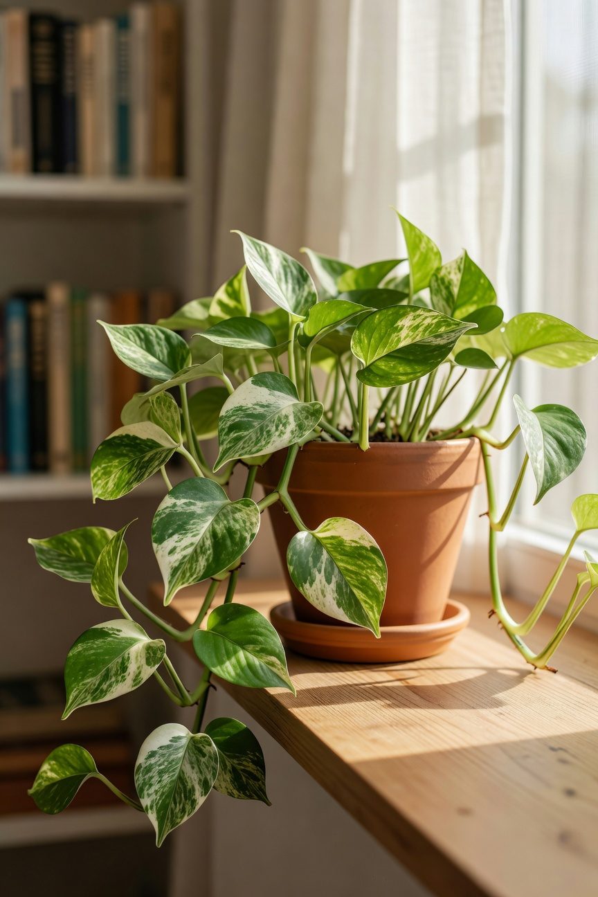 glossy low maintenance indoor plant