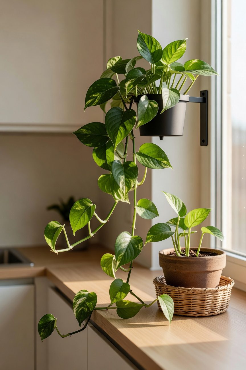 lightweight low maintenance hanging plants