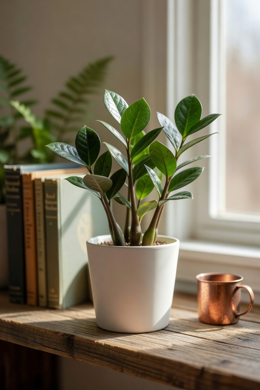 low light colorful houseplant