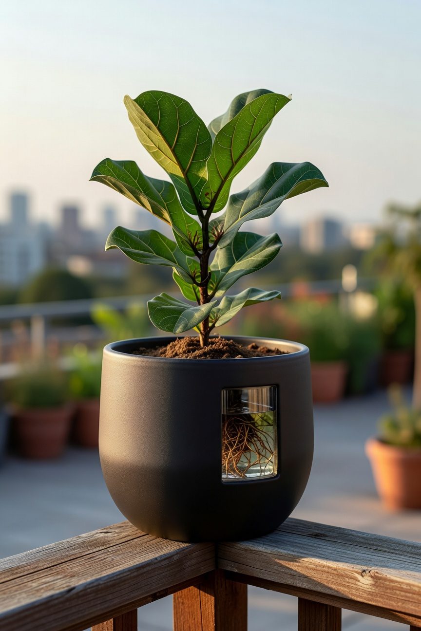 self watering balcony garden solutions