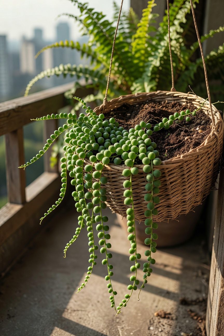 suspended trailing vine planters